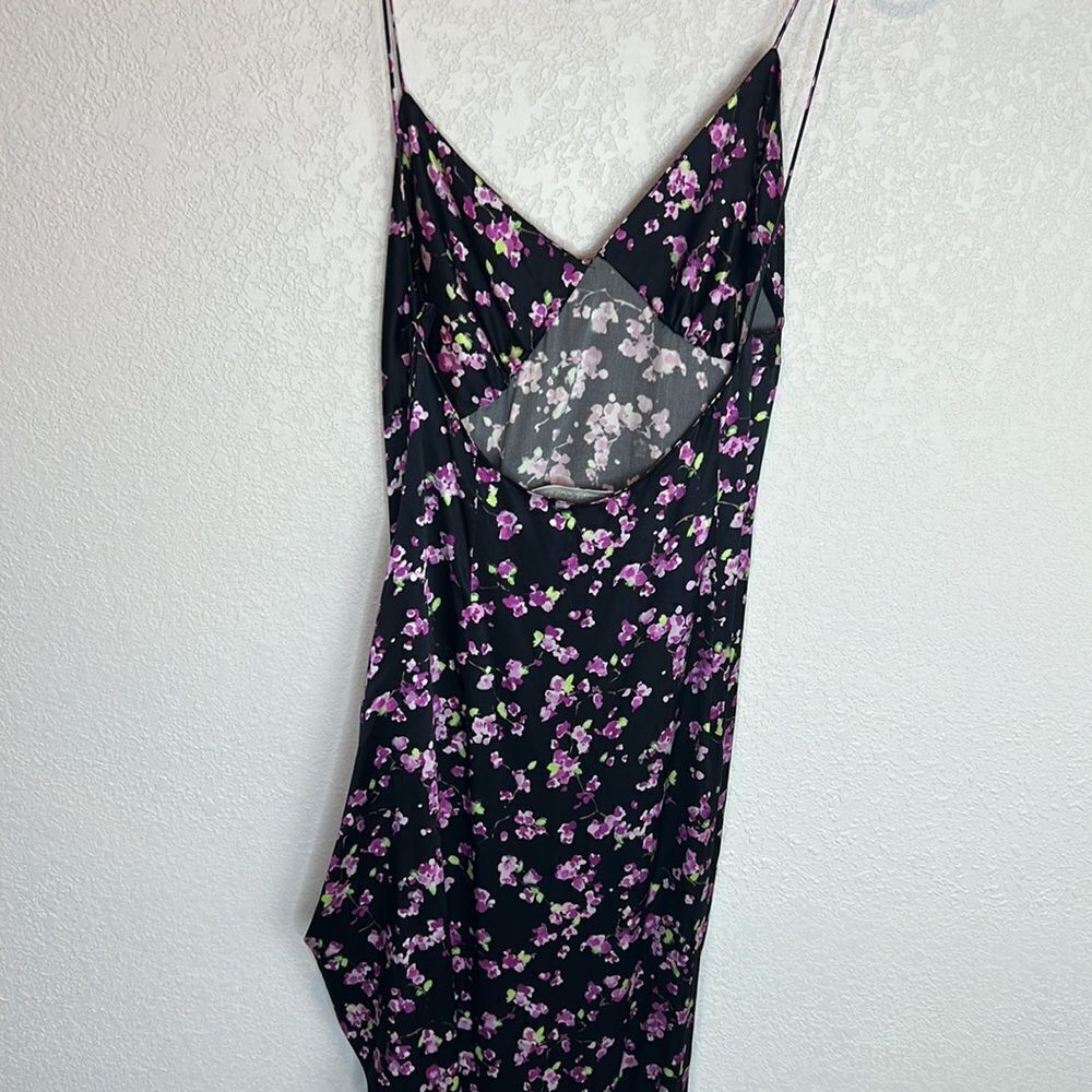 Caroline Constas Asymmetrical Silk Floral Dress Medium - Picture 8 of 16